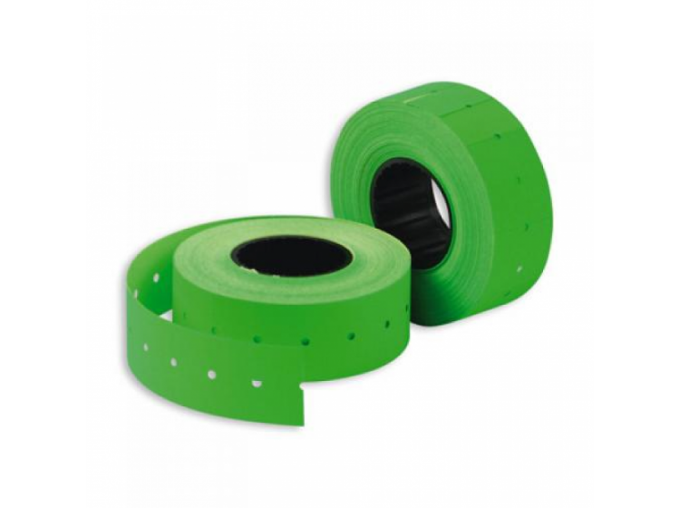 Этикет-лента 1-21х12/25 цвет зеленый (1000 эт., 100 шт/кор, 10 шт./упак.)